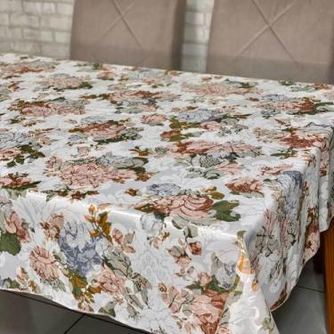 Imagem de Toalha de Mesa Jacquard Floral Estampada Buffet - MUMUDECOR, 1009 ROSE
