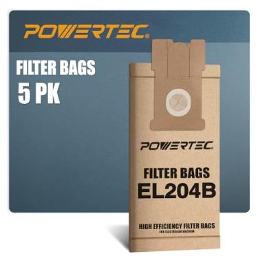 Imagem de POWERTEC Sacos de filtro 75066 para Electrolux EL204B serve para aspirador de pó EL5010 Aptitude, 5PK