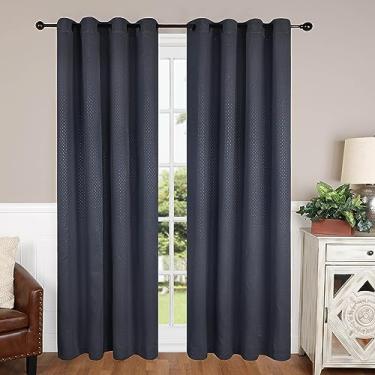 Imagem de SUPERIOR Cortinas blackout com 2 painéis (132 x 163), azul marinho