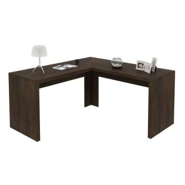 Imagem de Mesa de canto para Home Office ME4116 Rústico - Tecno Mobili, Rústico,