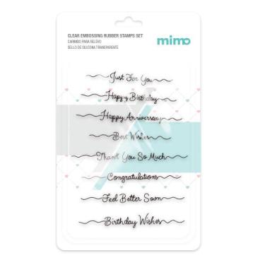 Imagem de Carimbo para Relevo - Cumprimentos - Mimo - 11 x 16 cm