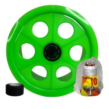 Imagem de Kit Pipa Carretilha 26cm Linha 10 De 500 Jardas e Fita Dedo - Lamar, V