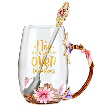 Imagem de OEAGO Presentes de aniversário para mulheres, mãe, xícara de chá, amizade, exclusivos, presentes de dia dos namorados, para ela, de filha e filho, ideias para amigas, irmãs, colegas de trabalho