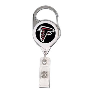 Imagem de Porta-crachá retrátil premium NFL Atlanta Falcons, cor do time, tamanho único
