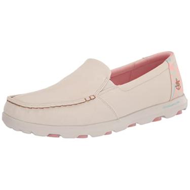 Imagem de Skechers Tênis feminino On-The-go 2.0 de lona sem cadarço, Natural, 40