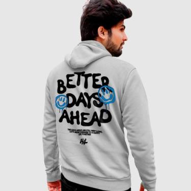 Imagem de Blusa Moletom Genuine Grit Masculina Estampada Algodão 30.1 Better Day