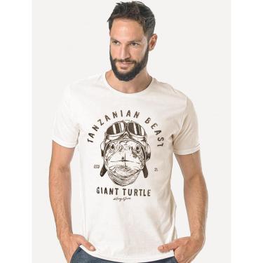 Imagem de Camiseta King & Joe Masculina Slim Tanzanian Beach Off-White-Masculino