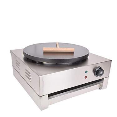 Imagem de KOUWO Fabricante de Crepe Elétrico 16 "Grande Máquina de Crepe Panqueca Que Faz A Placa Plana Crepe Griddle (Prata (110V))