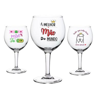 Imagem de 1 Taça Vidro Gin/Vodka 630ml Drinks Personalizada Dia Das Mães Lembrancinha Decorada Flork Meme A Mãe Ta On Melhor Mãe Do Mundo Presente Criativo Estampado (Melhor Mãe do Mundo)