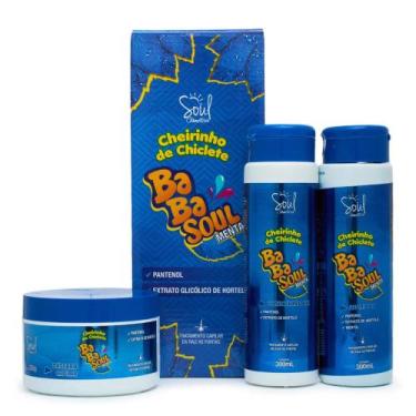 Imagem de kit Capilar Trydent Menta 1 shampoo 300ml  1 condicionador 300ml 1 mas