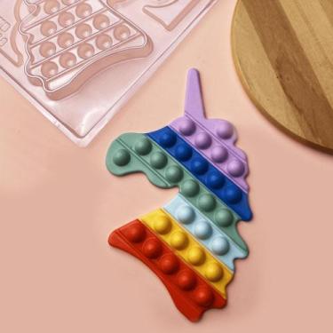 Imagem de Forma de Acetato Especial Pop It - Unicórnio 10272 - 01 Unidade - BWB
