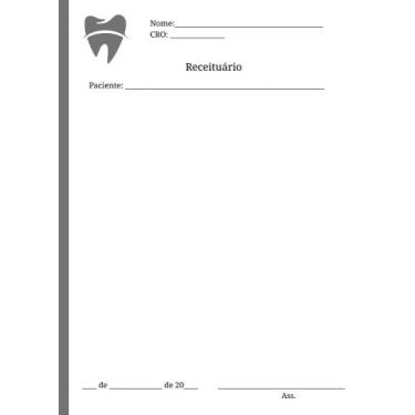 Imagem de Receituário Odontológico - 4 Blocos (200 folhas) - Impressões Papalégu