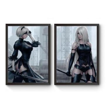 Imagem de Kit 2 Quadros Nier Automata - Fanarte