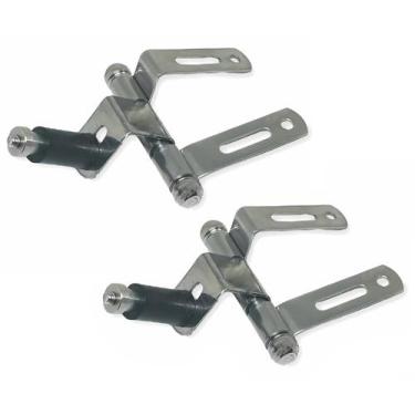 Imagem de Dobradiça Inox para Assento Tampa Tabua de Vaso Sanitário privada de b