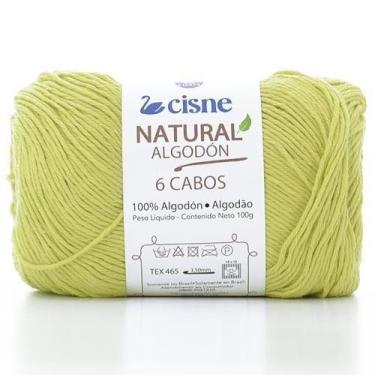 Imagem de Fio Cisne Natural Algodón 6 Cabos 100g - 100% Algodão, 00278 - AMARELO