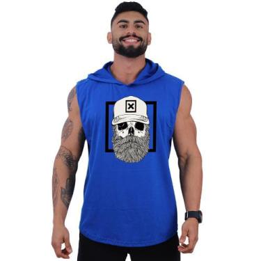 Imagem de Regata Longline com Touca Masculina MXD Conceito Caveira Lenhador, EG,