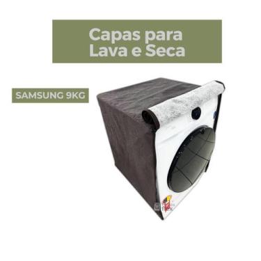 Imagem de Capa lava e seca samsung 9kg impermeável flex - Capas Flex, MARROM
