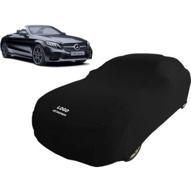 Imagem de Capa De Tecido Sob Medida Para Carro Mercedes C Cabriolet - Mz, Preta