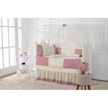 Imagem de Kit Berço Americano Menina Borboleta 9 Peças com Saia - Baby Mel Enxov