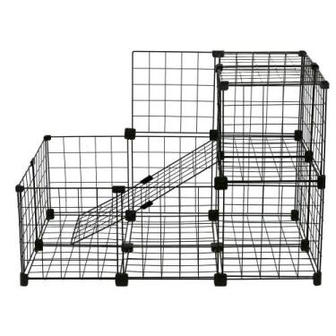 Imagem de Cercado Aramado Porquinho da Índia 2 Andares Com Teto Fundo 60x90x60cm