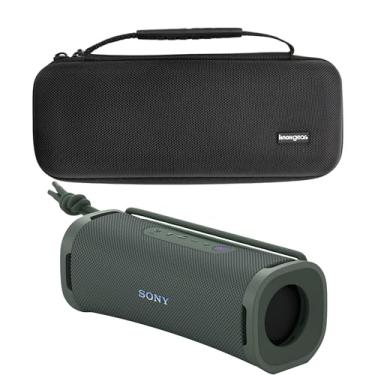Imagem de Sony SRSULT10G ULT Caixa de som série Field (cinza floresta) com capa rígida de viagem e capa protetora para alto-falantes Bluetooth (2 itens)