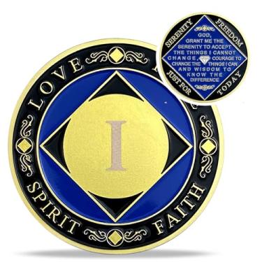Imagem de Medalhões NA de 1 ano - fichas anônimas de recuperação de narcóticos - Moeda de sobriedade limpa de um ano - (anos 1-30) Journey Celebrate Recovery Addicts - Presentes de narcóticos anônimos para
