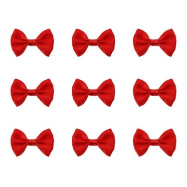 Imagem de Tupalizy Mini laços de fita de cetim pequenos laços artesanais de tecido de costura para decoração de Natal gravatas borboleta sacos de presente caixas cartões de convite de saudação lembrancinha de