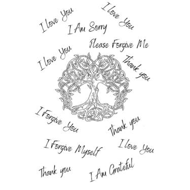 Imagem de I love You I am Sorry Please Forgive Me Thank You I Forgive you I Forgive Myself I Am Grateful: Tree of Life Journal/Notebook/Diary For Women & Men ... Lined Wide Ruled Writing, 6x9", 120 pages.