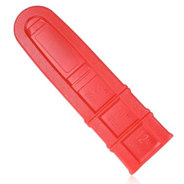 Imagem de Capa de corrente de motosserra para barras de motosserra de 8-25-28 cm, capa de bainha de barra de motosserra universal capa de placa de guia de armazenamento de motosserra vermelha capa de proteção