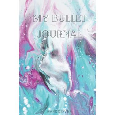 Imagem de Bullet Journal - Blue & Purple Aquarelle Notebook - 100 pages & 6"x9": Hardcover - December 2021