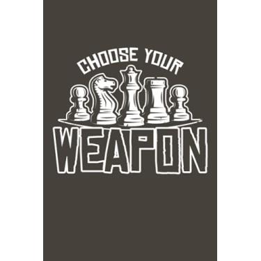 Imagem de Schach – Wähle deine Waffe: Notizbuch (120 Seiten, 15x23cm, gepunktet) Dotted Bullet Grid Tagebuch Journal