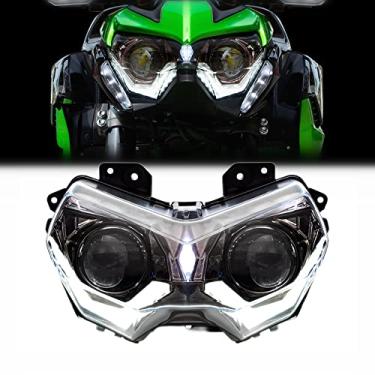 Imagem de KT Conjunto de farol para Kawasaki Z900 Z400 Z650 2020+ branco DRL lâmpada frontal modificada personalizada farol alto/baixo certificação E-MARK