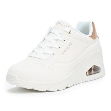 Imagem de Skechers Tênis feminino Uno Wedge Hi Steps, Branco, 38
