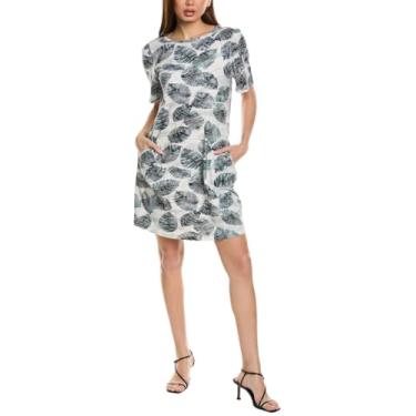Imagem de NIC+ZOE Vestido feminino Falling Palms, Cinza Multi, GG