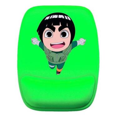 Imagem de Mouse Pad Ergonomico Rock Lee Kawaii Verde - Cn Confecções