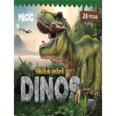 Imagem de Livro - Maleta De Pintura 24 Pcs - Dinossauro - MAGIC KIDS, 0, 15 x 11
