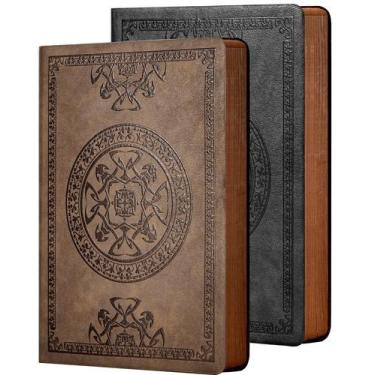 Imagem de Caderno CAGIE Couro Vintage para Homens - 180 Páginas