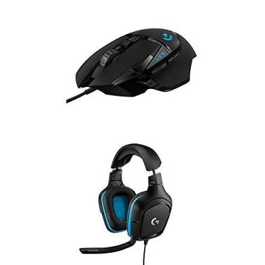 Imagem de Pacote de fone de ouvido para jogos Logitech G432 e mouse para jogos G