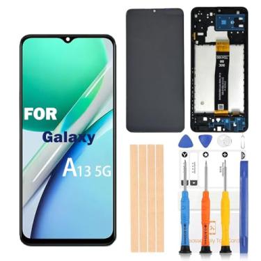 Imagem de Kit de substituição de tela para Samsung Galaxy A13 5G para Samsung a136u 16.5 cm s136dl a136a a136w LCD Touch Display digitalizador com ferramentas de reparo (tela A13 5G com moldura)