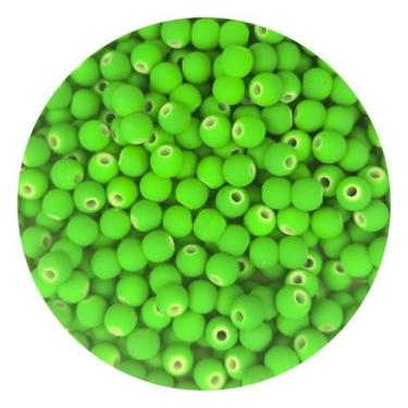 Imagem de Miçanga 200un Bola Emborrachada 6mm Artesanato Pulseira - DEZdeDEZ, Ve
