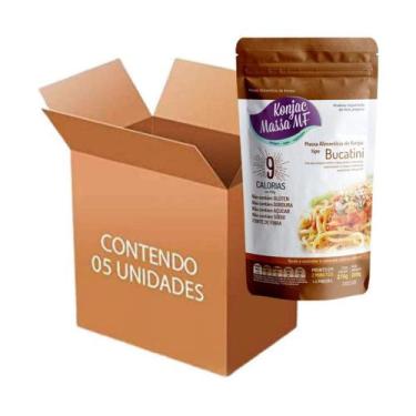 Imagem de Kit 5 Macarrão Bucatini Zero Carboidrato Massa 270g  Konjac
