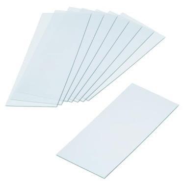 Imagem de Pacote com 20 lentes de substituição de proteção de soldagem 4,5 x 2 polegadas (108 mm x 50 mm), capa de lente transparente para filtro de solda de escurecimento automático solar, transparente