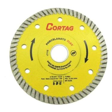 Imagem de Disco Diamantado 115 4.1/2 Turbo Porcelanato Flex  Cortag