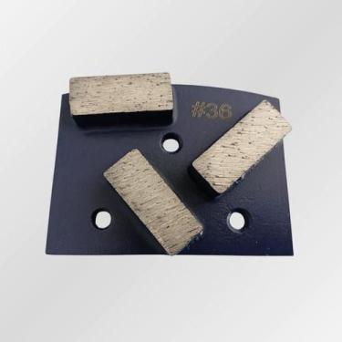 Imagem de Inserto Diamantado HTC 3 Pastilhas Encaixe Frisado Grão 36 - Expansão 