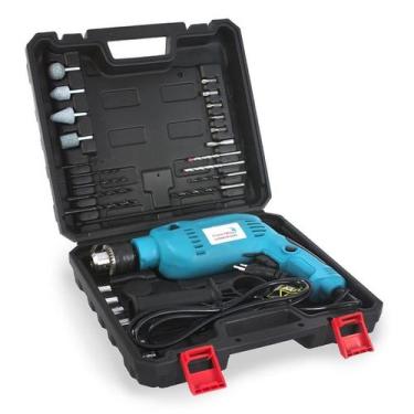 Imagem de Furadeira de impacto 110v c/ maleta + 27 acess importway, 110V