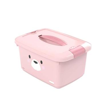 Imagem de Caixa Organizadora Decorada Menina com Alça 5,2 litros Plásutil