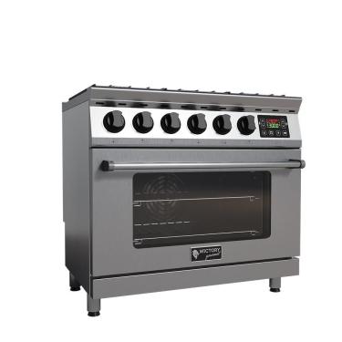 Imagem de Fogão 6 Bocas Wictory Digital a Gás Inox 304 220V wgfd -6