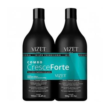 Imagem de Kit Shampoo 900ml + Máscara 900g Cresce Forte Vizet