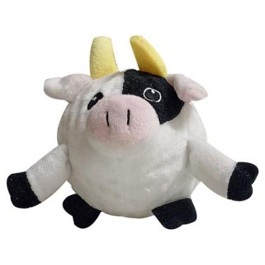 Imagem de Brinquedo Pelúcia Bola Saltitante Pawise  Vaca para Cães  Estímulo e D