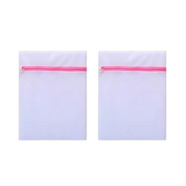 Imagem de 2 Saco Para Lavar Roupas Delicadas M 40x30 cmRoupa Delicada Lingerie Roupa de Bebê Calcinha
